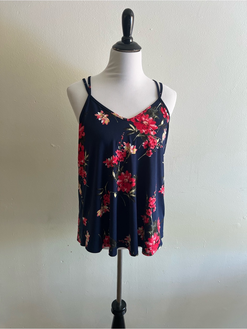 Papermoon Navy Floral Double-Strap Cami